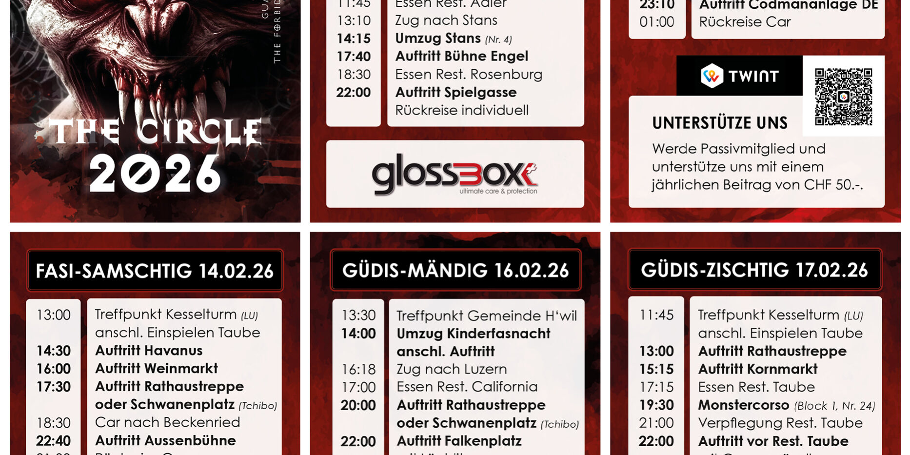 Fasnachtsprogramm 2026