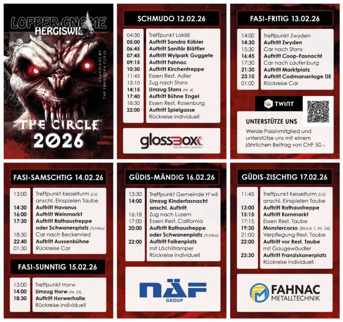 Fasnachtsprogramm 2026